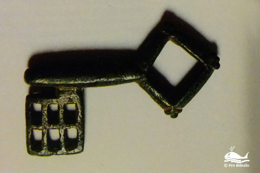 A key found near Brinzio thought to be medieval (available at the Civic Museum of Varese)